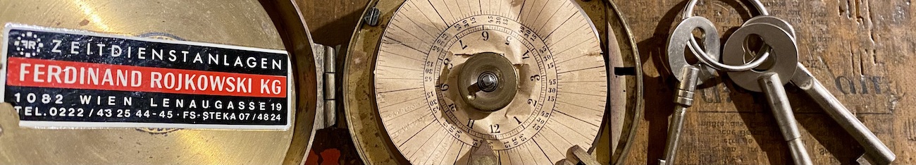 Eine Nachtwächteruhr aus den 1920er-Jahren, Zeiterfassungssystem